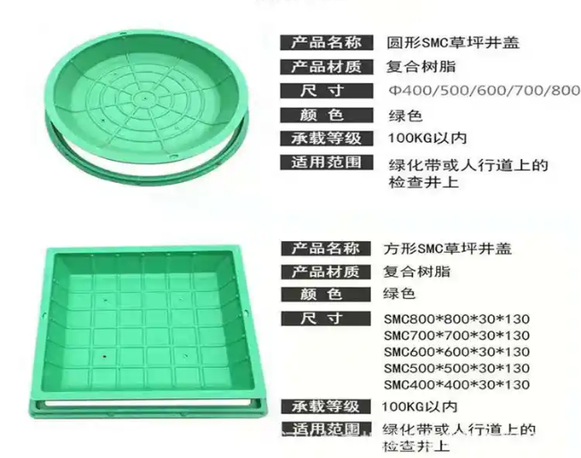 阿拉善左树脂复合种植井盖展示